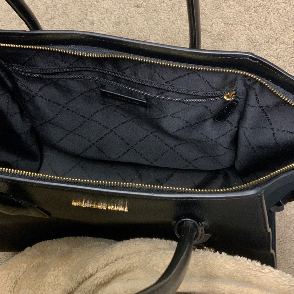 Michael Kors Black and Gold Tote Bag - Picture 4 of 5